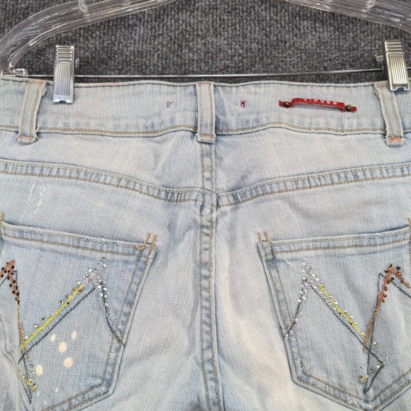Vigoss Womens Jean Shorts Blue Size 9 Denim 5 Pocket Cotton Blend - Picture 8 of 16